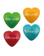 Taschenherz aus Speckstein - Vaterunser