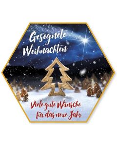 Schafmilchseife Stern "Gesegnete Weihnachten"