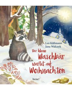 Der kleine Waschbär wartet auf Weihnachten