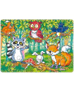 Mini-Puzzle: Tiere des Waldes