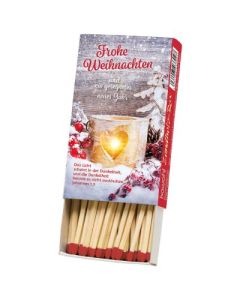 Zündholzbox - Frohe Weihnachten