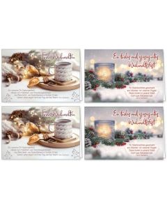 Weihnachts-Faltkarten-Serie 4 Stk.