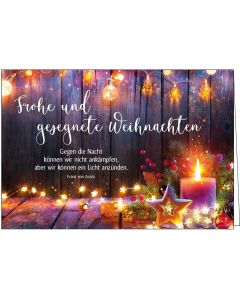 Faltkarte: Frohe und gesegnete Weihnachten