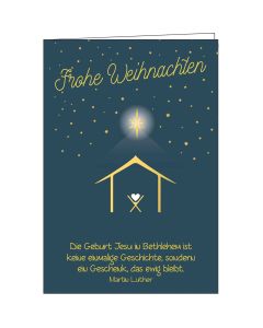 Faltkarte: Frohe Weihnachten