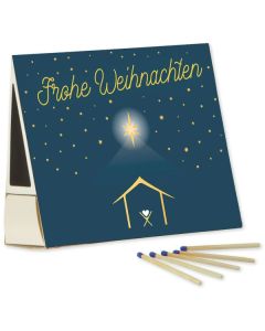 Zünd-Haus-Schachtel: Frohe Weihnachten