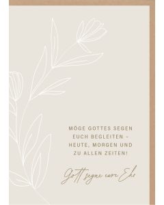 Faltkarte 'Möge Gottes Segen euch begleiten - heute, morgen