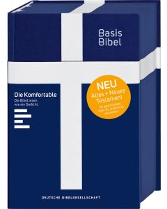 BasisBibel. Die Komfortable. Leinenedition. blau