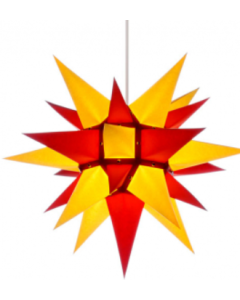 Herrnhuter Stern - Papier - gelb/rot - ab 40 cm